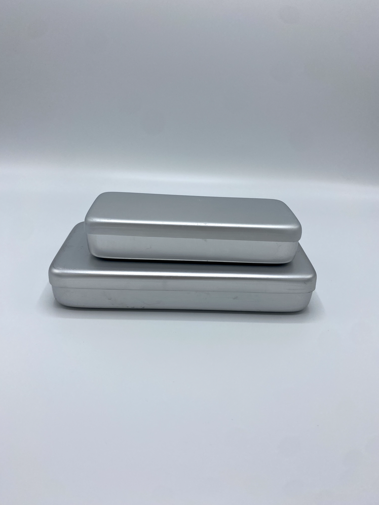 Aluminium instrumentendoos (17cm x 7cm x 3cm)